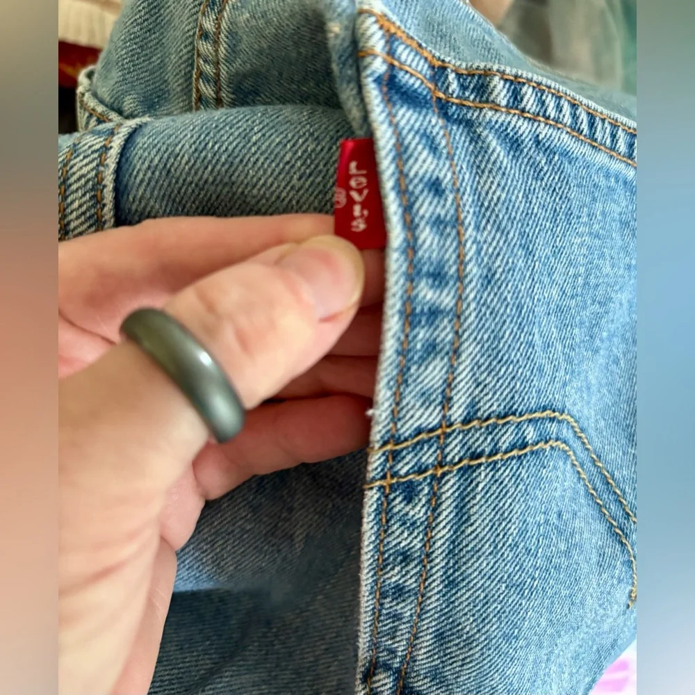 Levi’s Mens 42x30 Jeans 550 Relaxed Fit Tapered Leg Light Wash Y2K 2007 Vintage - Picture 5 of 8